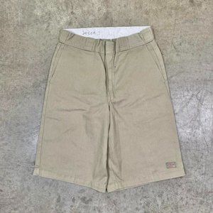 Dickies Mens Cream and Brown Shorts